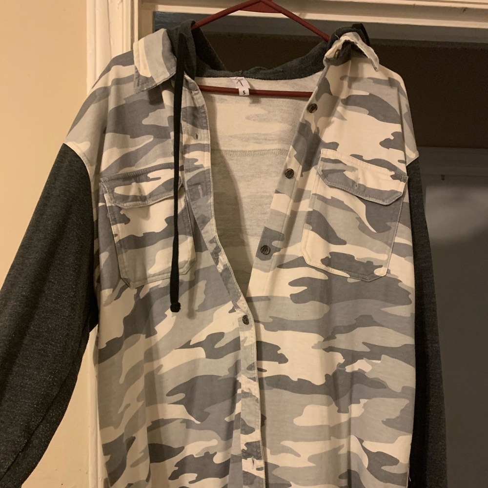 Oversized camo jacket!